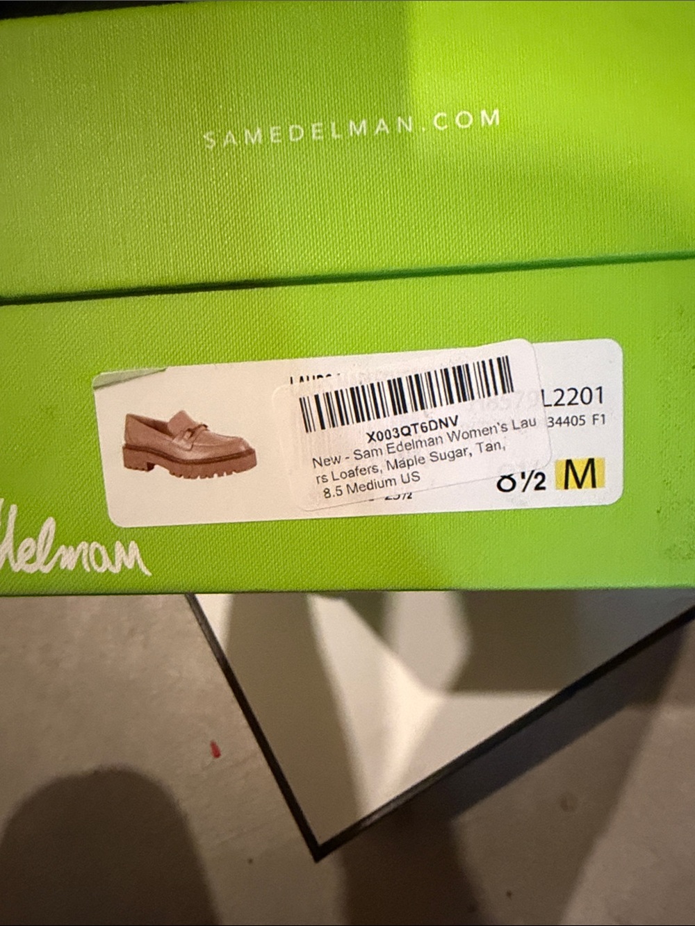 Sam Edelman Maple Sugar Tan Leather Penny Loafers